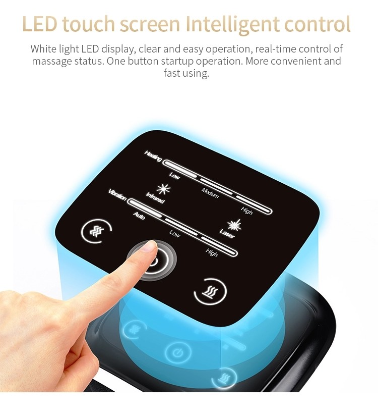 Cordless Vibration Electric Knee Massager Arthritis Heated Knee Pain Relief 3000mAh