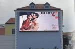 Lightweight 10000nits Front Service LED Screen Waterproof IP67 1x1m Aluminum