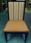 wooden frame fabric/PU dining chair DC-0009