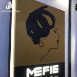 Hot Selling Storefront Display High Quality Stainless Steel Hollow Out LED Light