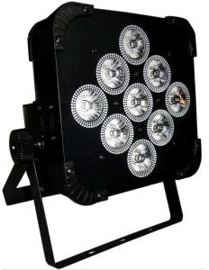 Quality Slim Par Wireless Led Flat Par Light 9*15W 6in1 RGBWA UV Emitting Color wholesale
