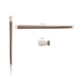 Soft Bristles 4PCS Wood Handle Makeup Brush Set Environment Friendly