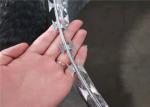 Hot Dip Galvanized Barbed BTO 22 Razor Wire 5-25kg / Roll Packing Weight