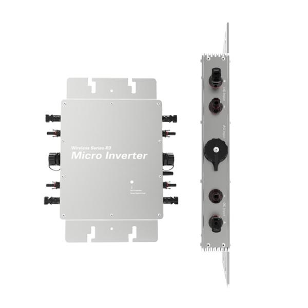Silver Micro Grid Tie Inverter 2400w Intelligent Waterproof Grid Connected Solar