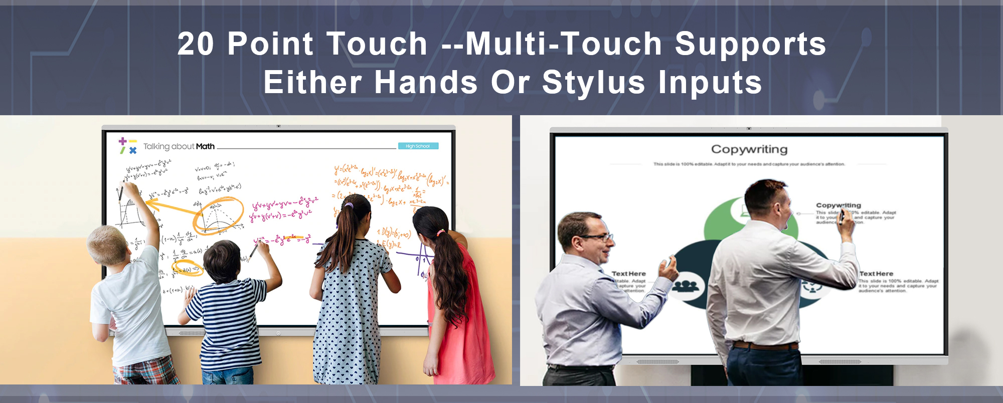 75 Inch Multi Touch Screen Lcd Interactive Whiteboard
