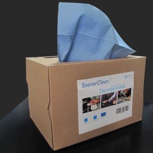 Quality Woodpulp Pp Blue Embossed Nonwoven Cleaning Wipes High Gram Heavy Industrial wholesale