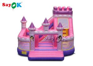 Quality Kid Waterproof Princess Pink Inflatable Boucing Castle 5x5.5x4.2m wholesale