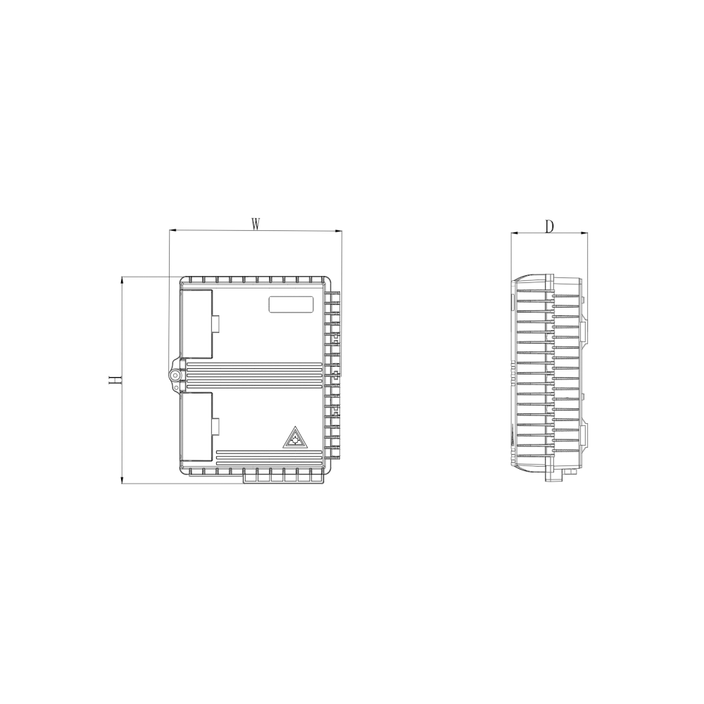 PC ABS Material CATV IP65 Wall/Pole-Mounted Fiber Distribution Box for Optic Fiber