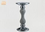 Two Size Glass Fiberglass Furniture Pedestal Plant Stand Round End Table