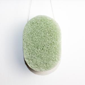 Quality OEM ODM Green Tea Konjac Sponge Natural Face Cleansing Sponge wholesale