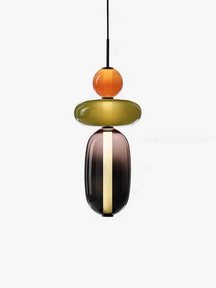 Personality Led Pendant Chandelier Light Glass Ceiling Kitchen Lights
