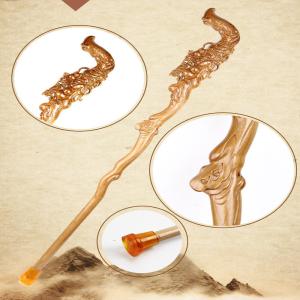 Quality Outdoor Handcrafted Wooden Walking Sticks 90cm Non Slip wholesale