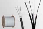 Black Fiber Optic Cable / FTTH Drop Cable UL ISO9001 Certification