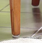 Anti Slip Plastic Furniture Glides Zinc Plated Chair Glider With Screw