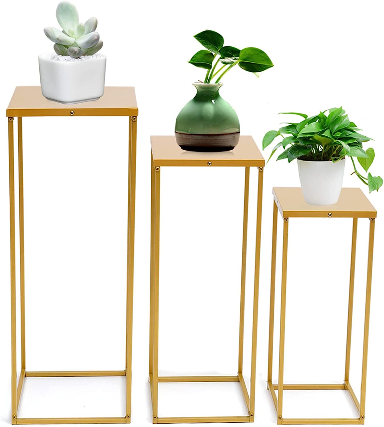 Single-side Bracket Metal Column Geometric Flower Stand for Event Tables Centerpieces