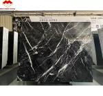 Hotel Surface Finishing Polished Italian Fendy Black Marble with White Veins