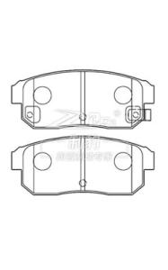 Quality Nissan CEFIRO A33 Rear Ceramic Brake Pads D900 , 44060-4U092 wholesale
