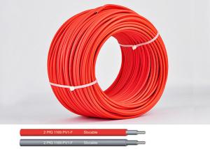 Quality TUV 1500V DC Solar Cable of 6mm H1z2z1-K 0.6/1.0KV AC double xlpe insulation wholesale