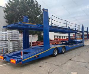Quality Europe Style Car Transport Carrier Semi Trailer 2 Axles Zinc Sinkers Installed wholesale