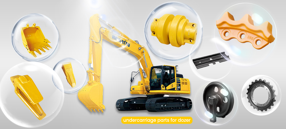 Whole Undercarriage Set For KOMATSU D20 All Series Top Track Roller Idler Sprocket Segment For Undercarriage Spare Parts