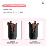 Anti Scalding PTC Heating 300 - 450F Ceramic Hair Curling Iron