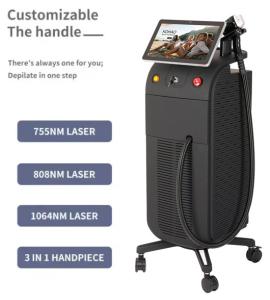 Quality 1200w 1600w Ice Titanium Laser Android Hair Removal Machine For Clinic wholesale
