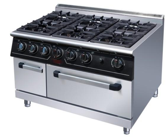 Heavy Duty Stainless Steel Gas Cooking Equipment R13/4 Connection 176kg Load