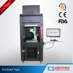 100W Fully Enclosed Fiber Laser Marking Machine for Printing Logos on Stainless