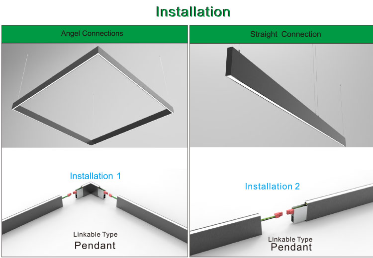 High Lumen Indoor LED Pendant Lights 120 Degree Beam Angle For Office