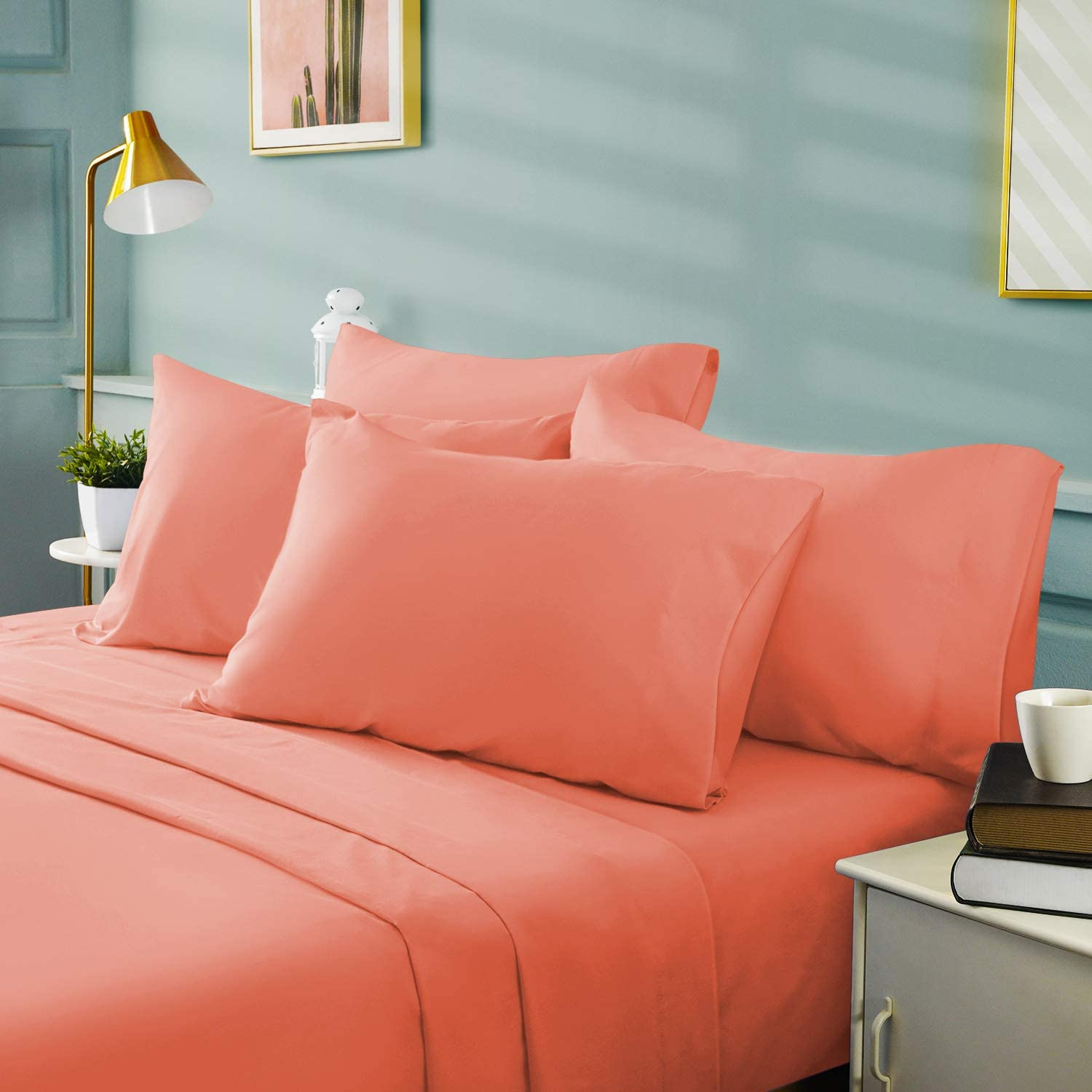 Ultra Thin High Count Bedding Set Soft Sheet 4 Piece Set for Home in Customized Color