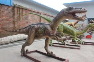 Quality Silicone Rubber Life Size Velociraptor High Durability For Kids Playground wholesale