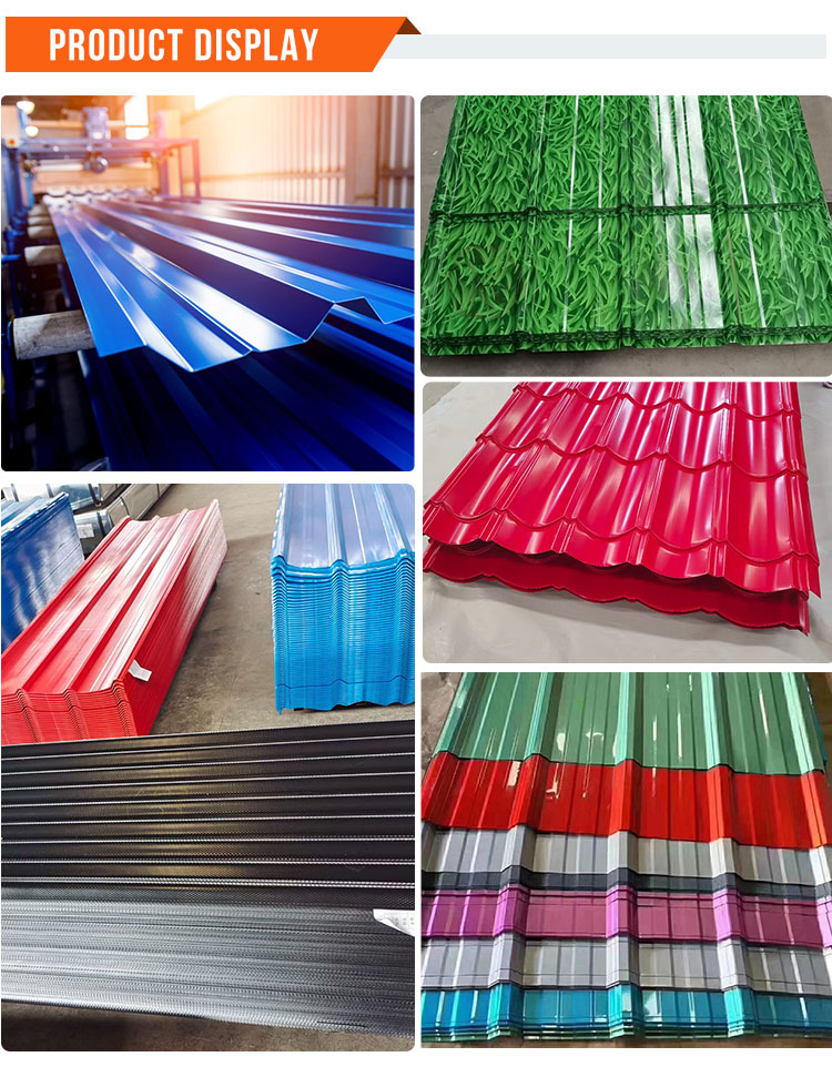 ASTM Standard 0 Gauge/0.3mm Color Coated Galvanized Corrugated Steel Sheet for Cutting