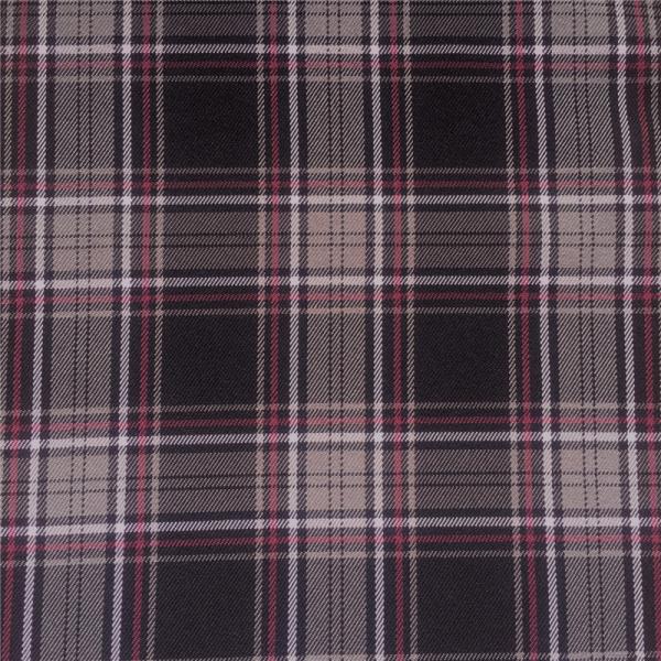 Polyester Yarn Dyed Twill Woven Four-Color Lattice Fabric for Lady Dress Grid