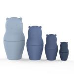Silicone Matryoshka Dolls Non-Toxic Cuddly Silicone Toys Customized Color