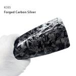 Forged Carbon Silver Color Paint Protection Film Self Adhesive TPU Car Wrap
