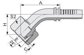 20411 Model NO. Female Connection Stainless Steel Metric Hydraulic Hose Ferrule