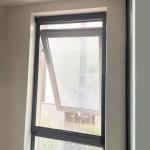 Aluminium Profiles Mosquito Proof Single Hung Windows Black