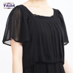 Short sleeve fashion women wome sexy summer beach dress chiffon dresses in cheap