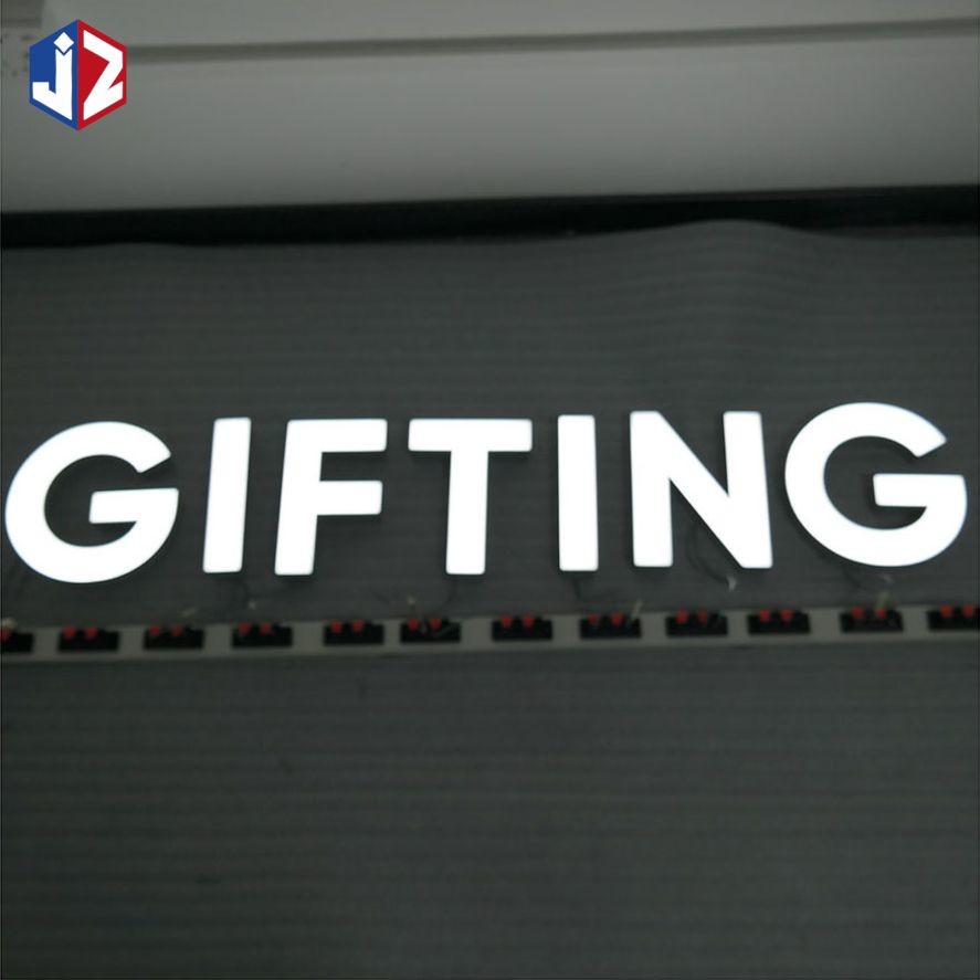 Outdoor Storefront 3D Business Acrylic Signs Illuminated LED Front Lit Letters