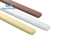 Quality 5mm Aluminium Flat Bar Alu 6063 160Mpa Tensile Strength Electrophoresis wholesale