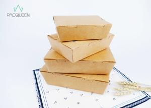 Quality 750ml Cardboard Carry Out Food Containers Restaurant Kraft Paper Take Out Boxes wholesale