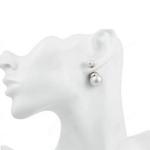 Double-faced Pearl Double Pearl Beads Stud Earring (EEPEARL02)