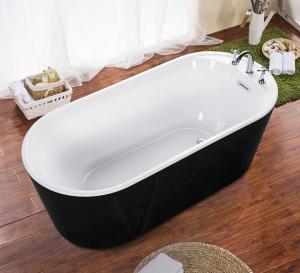 Quality cUPC one piece black freestanding acrylic tubs,freestanding bath,luxury bathtubs wholesale