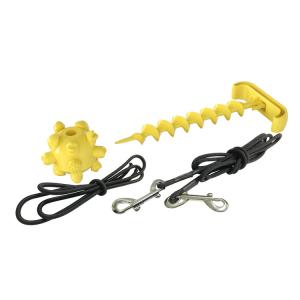Quality ABS Cleaning Teeth Cute Pet Toys Durable Three Piece Set With Rope wholesale