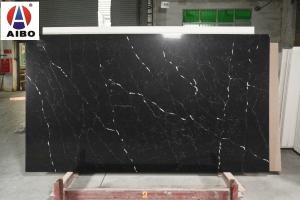 Quality Artificial Black Calacatta Quartz Stone Slab（Acid Resistant） wholesale