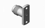 Microwave Series 1.85mm Female Two-hole Flange Stainless Steel RF Connector