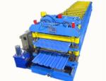 3 Phase Colored Steel Glazed Tile Roll Forming Machine With 1 Year Warranty roof
