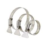 Instock Stainless Steel Butterfly Handle Hose Clamp for Pipe Clamps Type and