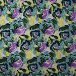 Flower Print Viscose Rayon Fabric Designs Woven Rotary Dress T-Shirt