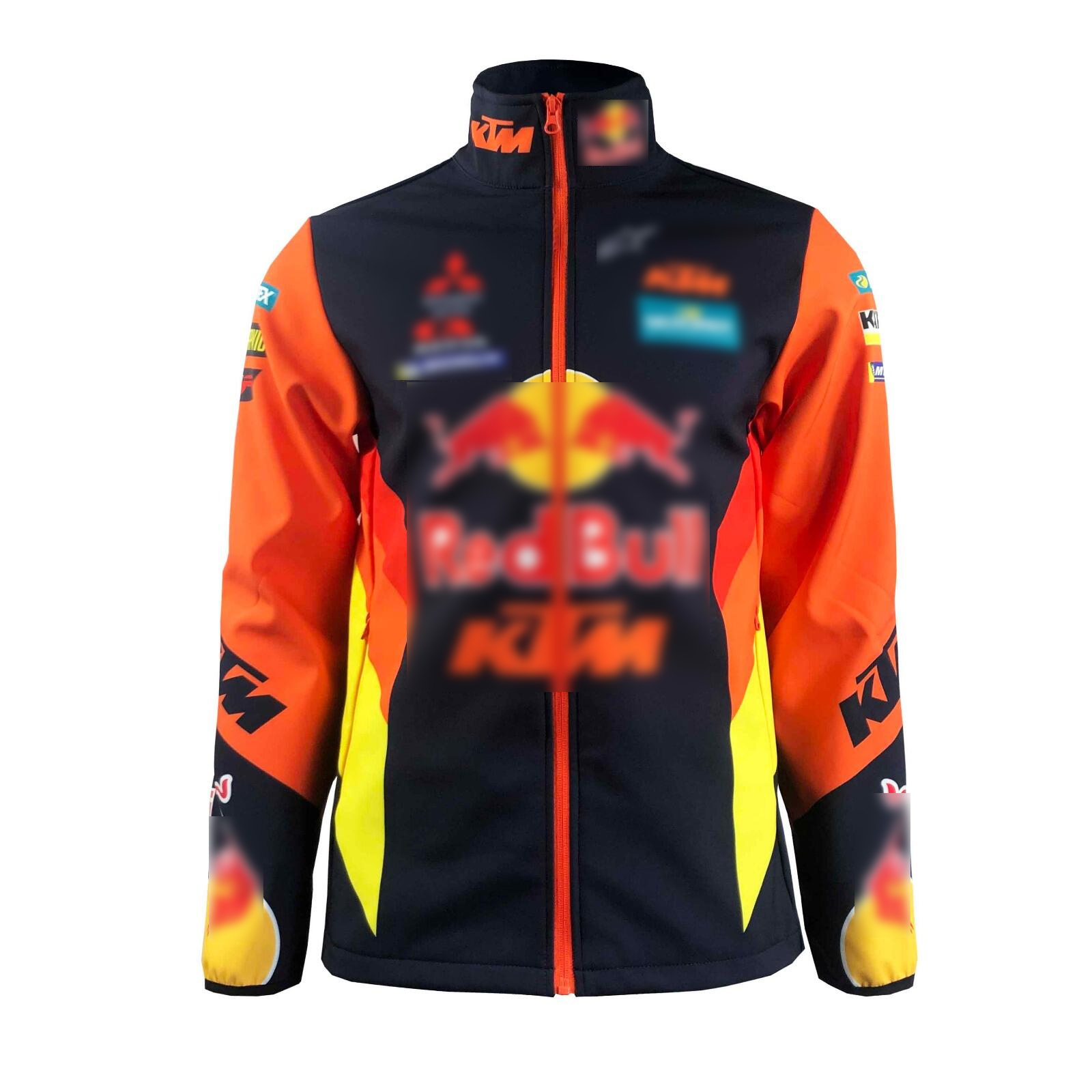 Custom Logo Print 100% Polyester Motorcycle and F1 Racing Jacket for Automated Cutting